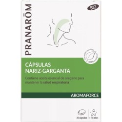 PRANAROM AROMAFORCE CAPSULAS NARIZ GARGANTA 30 CAPSULAS