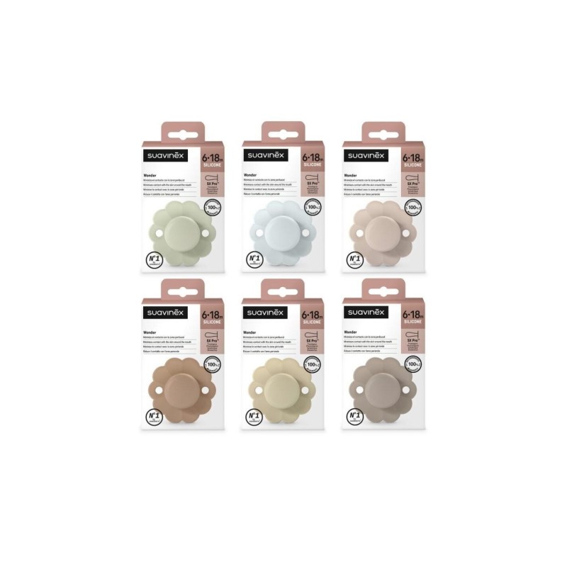 SUAVINEX CHUPETE WONDER SILICONA FISIOLOGICO SX PRO SOFT 6-18 M