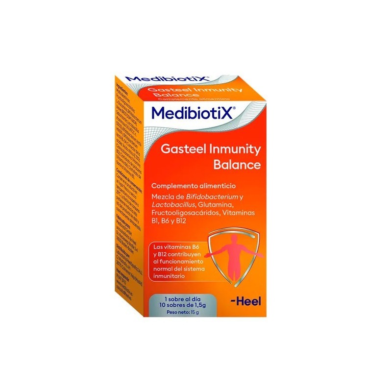 Heel Gasteel Inmunity Balance - Fortalecimiento Sistema Inmunológico - Probióticos y Prebióticos - 10 Sobres