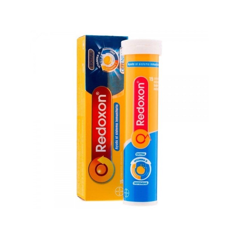 REDOXON EXTRA DEFENSAS VITAMINA C + ZINC 15 COMPRIMIDOS EFERVESCENTES SABOR NARANJA
