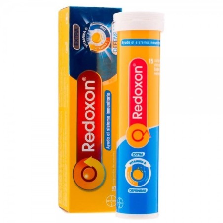 REDOXON EXTRA DEFENSAS VITAMINA C + ZINC 15 COMPRIMIDOS EFERVESCENTES SABOR NARANJA