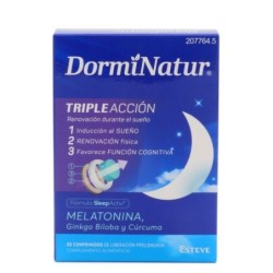 DORMINATUR TRIPLE ACCION 30 COMP LIBERACION PROLONGADA Esteve