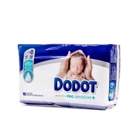DODOT PAÑAL INFANTIL PRO SENSITIVE TALLA 0 3 KG 38 UNIDADES