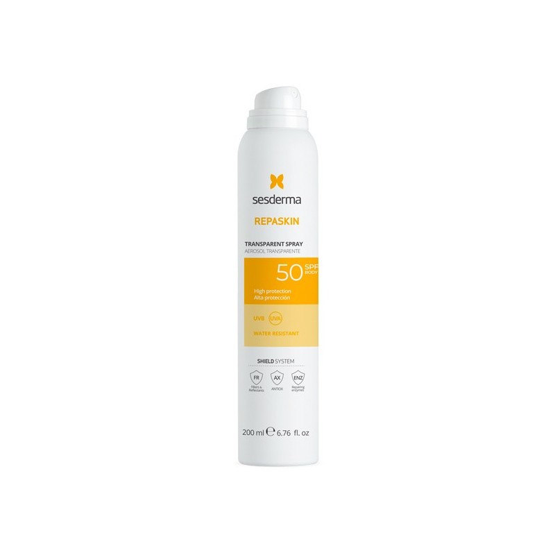 SESDERMA REPASKIN PROTECTOR SPRAY TRANSPARENTE SPF50+ 200 ML
