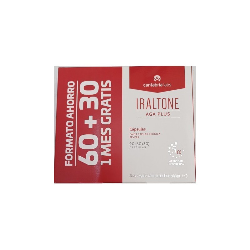 IRALTONE AGA PLUS 90 CAPSULAS FORMATO AHORRO (60 + 30)