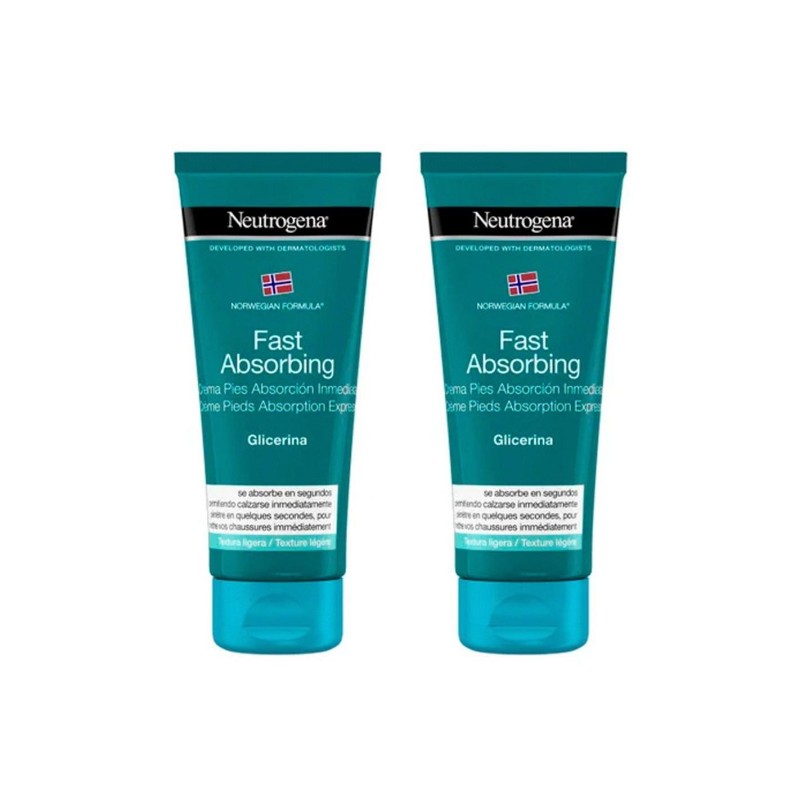 NEUTROGENA DUPLO FORMULA NORUEGA PIES CREMA ABSORCION INMEDIATA 2X100 ML