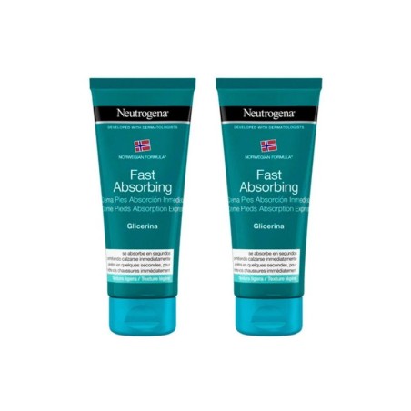 NEUTROGENA DUPLO FORMULA NORUEGA PIES CREMA ABSORCION INMEDIATA 2X100 ML