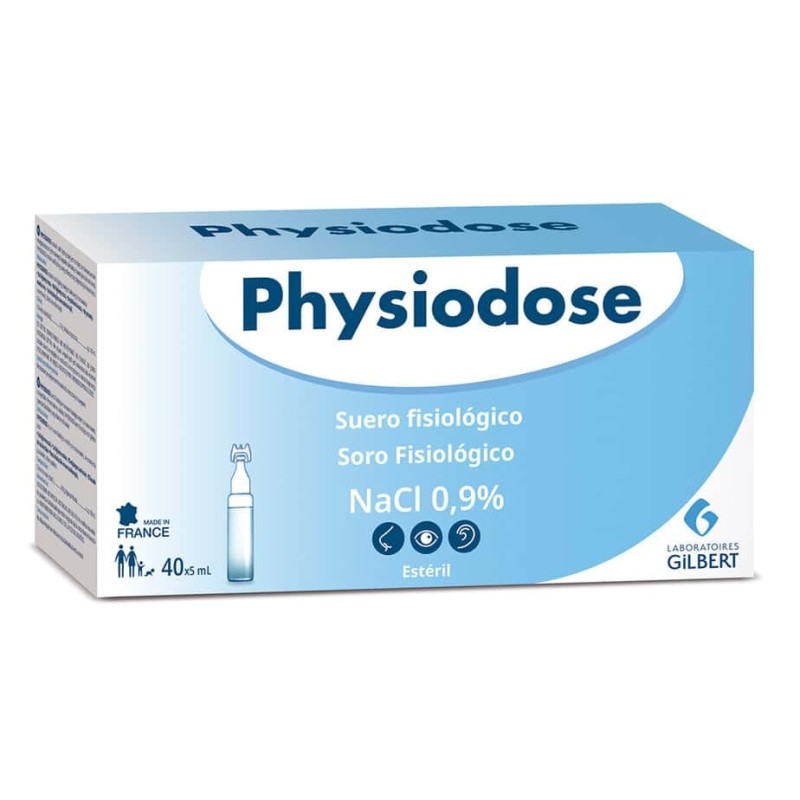 EXPANSCIENCE SUERO FISIOLÓGICO MUSTELA PHYSIODOSE 40 UNIDADES MONODOSIS 5 ML