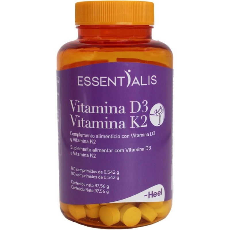 SUPLEMENTO VITAMÍNICO HEEL ESSENTIALIS CON VITAMINA D3/K2 - 180 COMPRIMIDOS