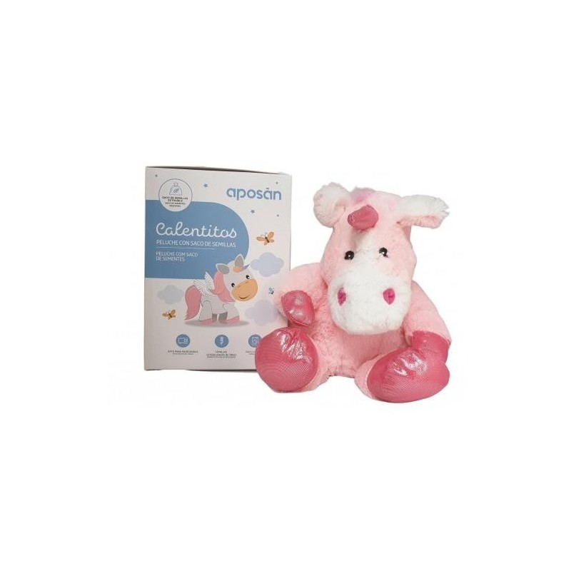 APOSAN CALENTITOS UNICORIO PELUCHE PARA CALENTAR EN MICROONDAS