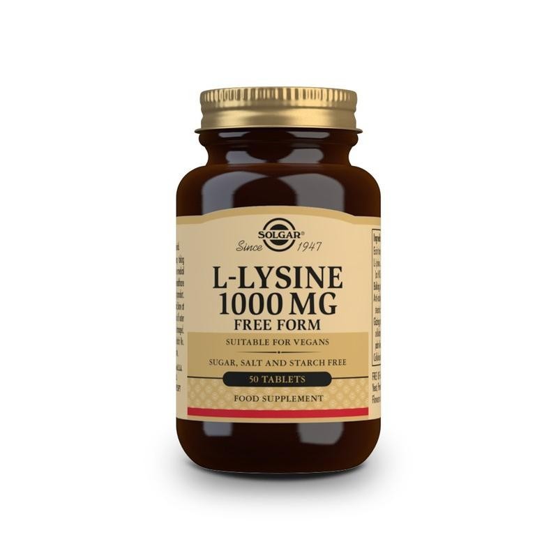 Nestlé Solgar L-Lisina 1000 Mg 50 Comprimidos