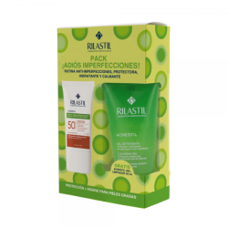 RILASTIL ACNESTIL SPF50+ CREMA SEBO-REGULADORA 40 ML + REGALO GEL LIMPIADOR 50 ML