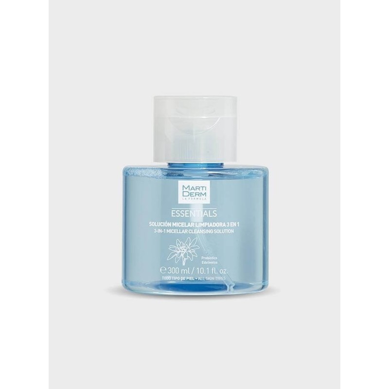 MARTIDERM ESSENTIALS SOLUCION MICELAR LIMPIADORA 3 EN 1 300 ML