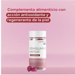 CUMLAUDE LAB: FEMGUMMY ANTIOX  SABOR FRUTAS DEL BOSQUE 60 GUMMIES