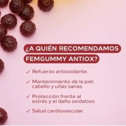 CUMLAUDE LAB: FEMGUMMY ANTIOX  SABOR FRUTAS DEL BOSQUE 60 GUMMIES
