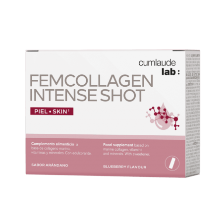 CUMLAUDE LAB: FEMCOLLAGEN INTENSE SHOT SABOR ARANDANO 7 VIALES 25 ML