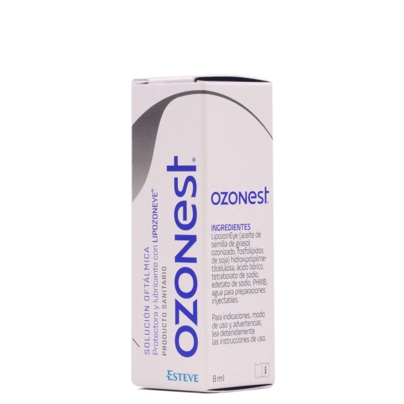 Esteve - Solución Oftálmica OZONEST 8 ML - Protege y Lubrica - Tratamiento Ojo Seco