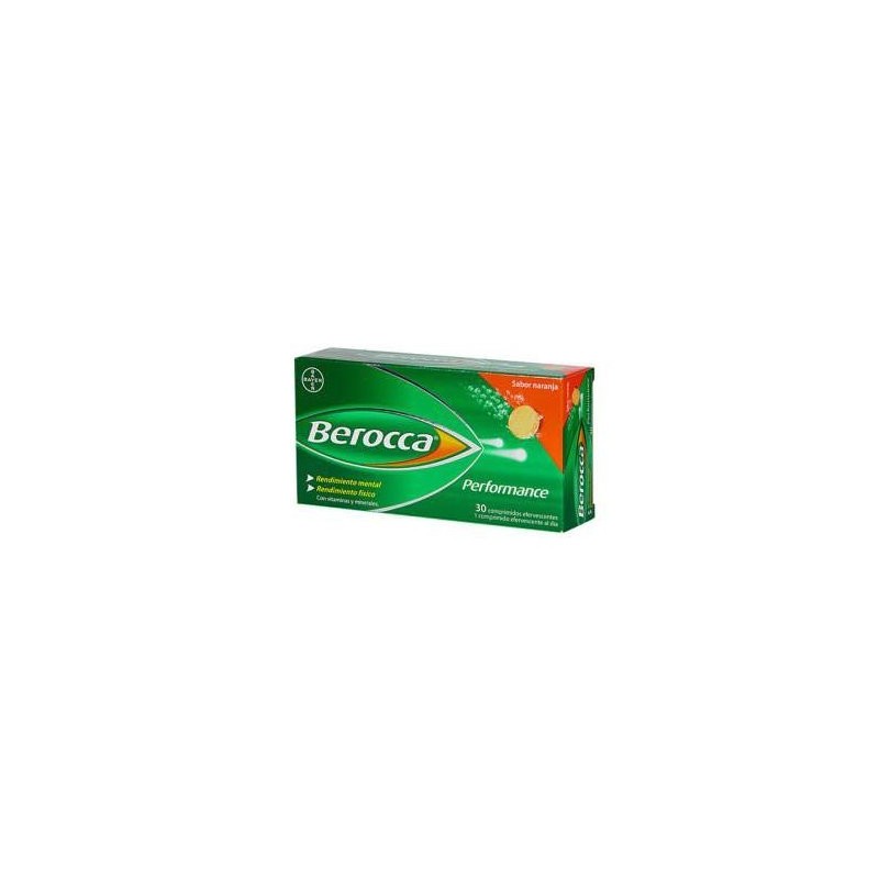 Bayer Berocca Performance Naranja - Suplemento para Rendimiento Físico y Mental - 30 Comprimidos