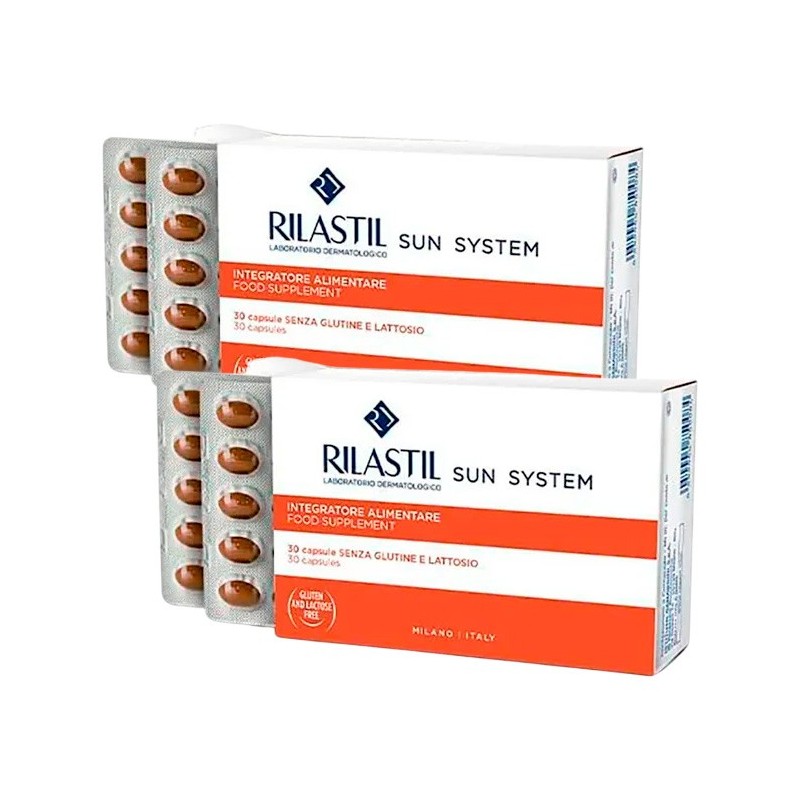 RILASTIL SUN SYSTEM 2 ENVASES 30 CAPSULAS