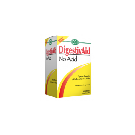 ESI Digestivaid No Acid - Ayuda Digestiva para Trastornos Gástricos - 60 Tabletas