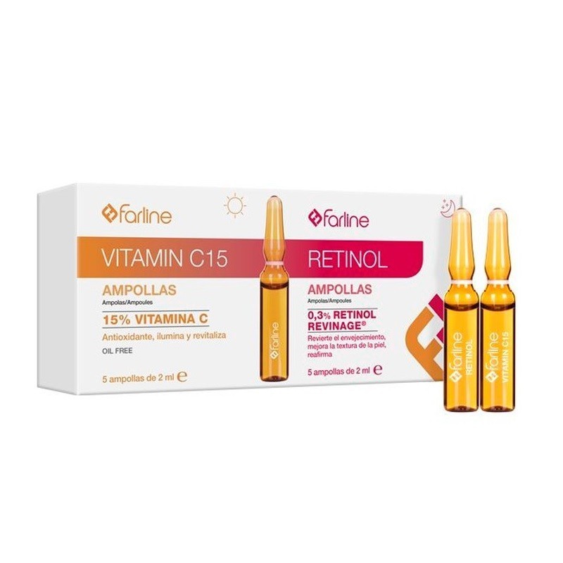 FARLINE VIT C RETINOL 10 AMPOLLAS