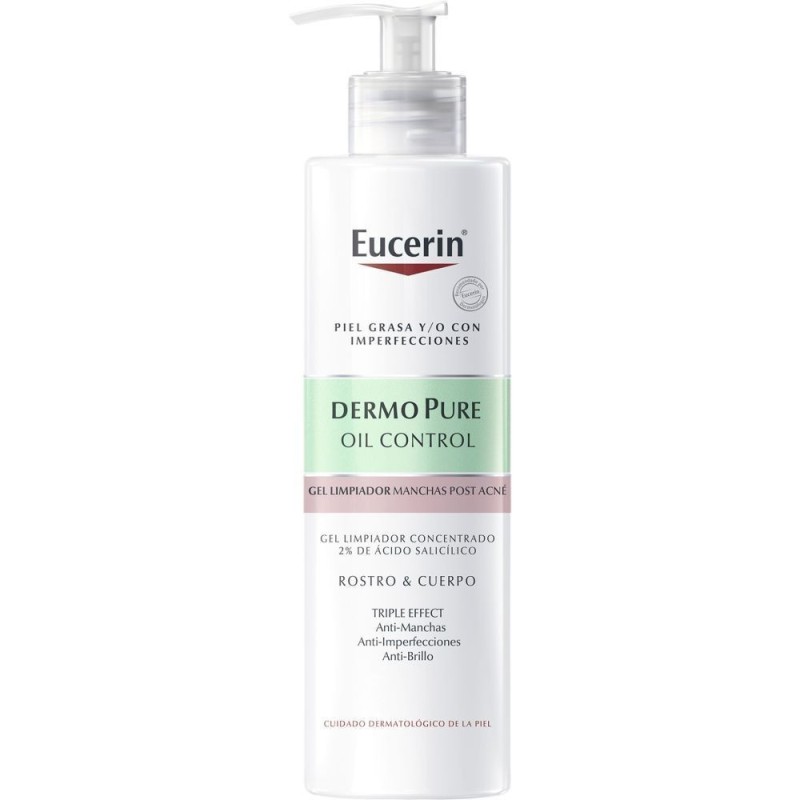 EUCERIN DERMO PURE GEL LIMPIADOR CONCENTRADO TRIPLE EFECTO  400 ML