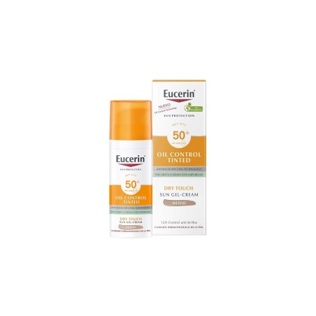 EUCERIN SUN PROTECTION SPF 50+ OIL CONTROL TINTED COLOR MEDIO 50 ML