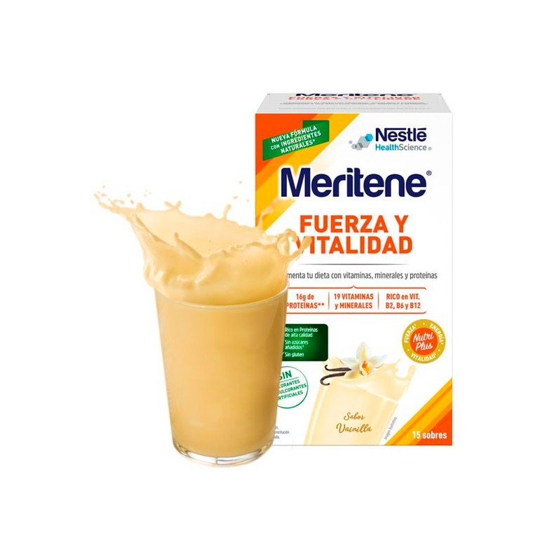 MERITENE 30 G VAINILLA 15 SOBRES 3 € DESCUENTO (CADUCIDAD FINAL DE 7/25)