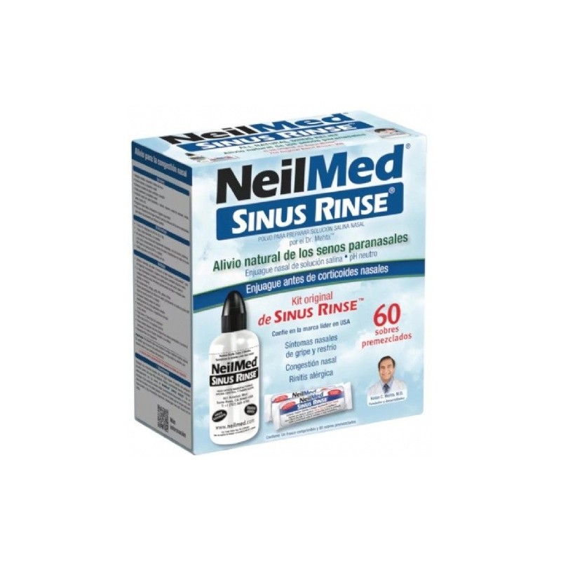 NEILMED SINUS RINSE KIT 1 FRASCO 240 ML + 60 SOBRES