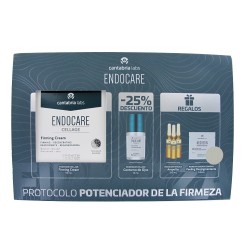 ENDOCARE CELLAGE FIRMING CREAM 50 ML +(CONTORNO OJOS 15ML + TENSAGE AMPOLLAS 2ML + PEELING DES)