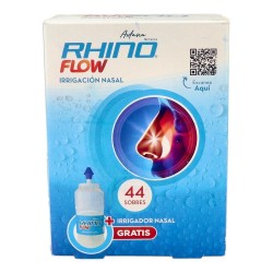 RHINOFLOW ESTUCHE + IRRIGADOR NASAL 32 SOBRES 3 G + 1 BOTELLA 300 ML