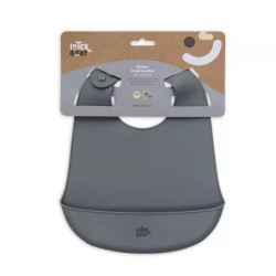 SARO BABERO DE SILICONA GRIS +6M