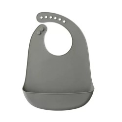 SARO BABERO DE SILICONA GRIS +6M