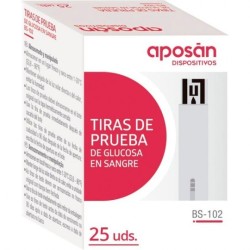 APOSAN TIRAS REACTIVAS GLUCEMIA 25 U