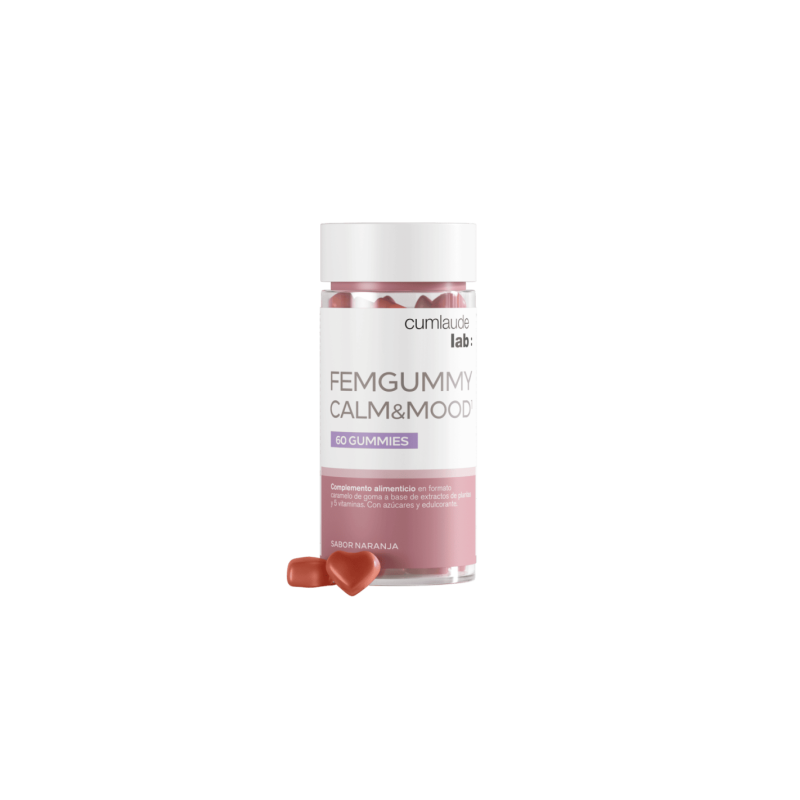 CUMLAUDE LAB: FEMGUMMY CALM&MOOD SABOR NARANJA 60 GUMMIES