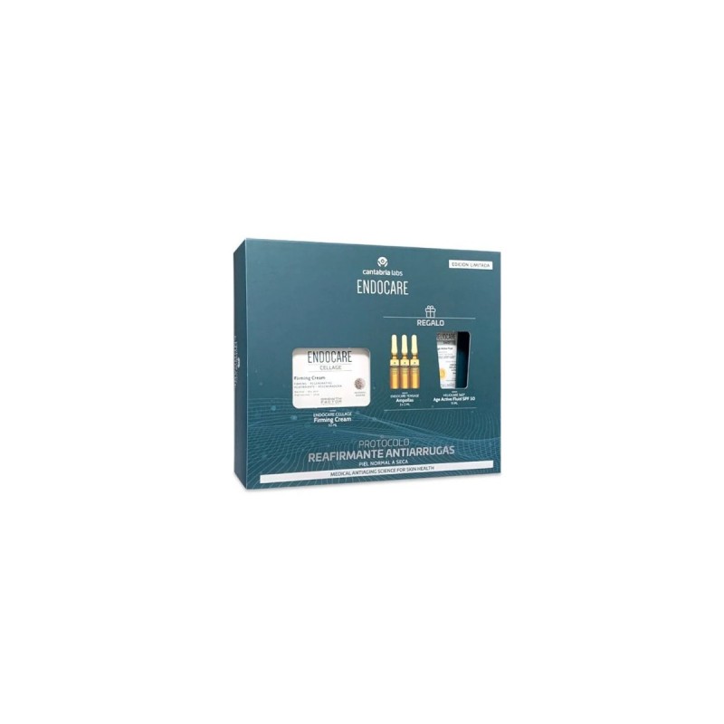 ENDOCARE PACK CELLAGE FIRMING 50 ML + REGALO AMPOLLAS TENSAGE 3X2 ML + HELIOCARE AGE ACTIVE 15 ML