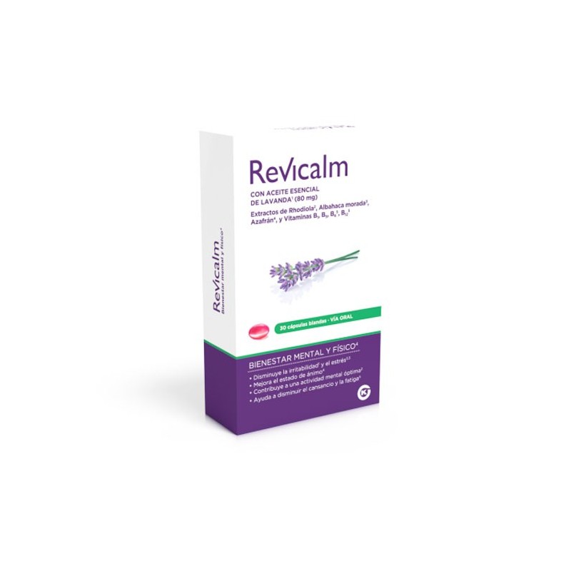 Actafarma REVICALM - Suplemento para el Estrés, Sueño y Ansiedad - 30 Cápsulas