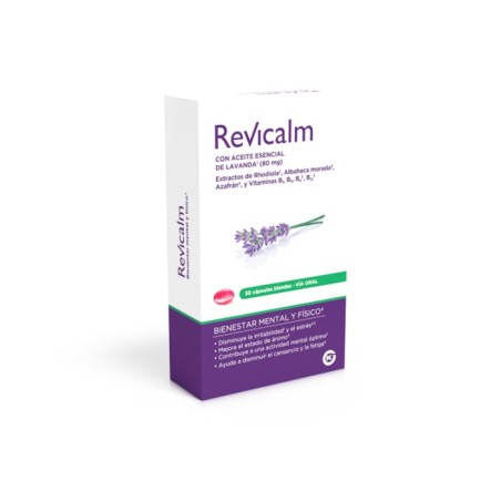 Actafarma REVICALM - Suplemento para el Estrés, Sueño y Ansiedad - 30 Cápsulas