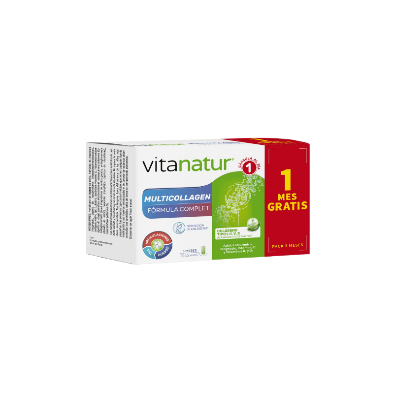 VITANATUR MULTICOLLAGEN 90 CAPS (1 MES GRATIS)