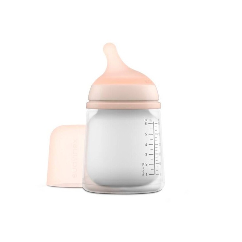 SUAVINEX BIBERON ANTICOLICO T SILICONA ADAPTABLE + 0 MESES 180 ML LIGHT SAND