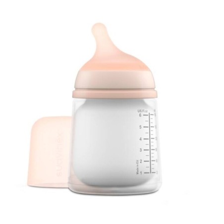 SUAVINEX BIBERON ANTICOLICO T SILICONA ADAPTABLE + 0 MESES 180 ML LIGHT SAND
