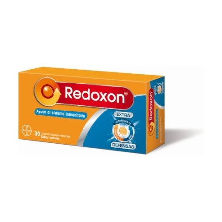 Bayer Redoxon Extra Defensas Vitamina C Naranja 30 Comp Ef