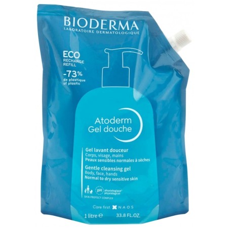 BIODERMA  ATODERM GEL DE DOUCHE ECO-RECARGABLE 1 LITRO