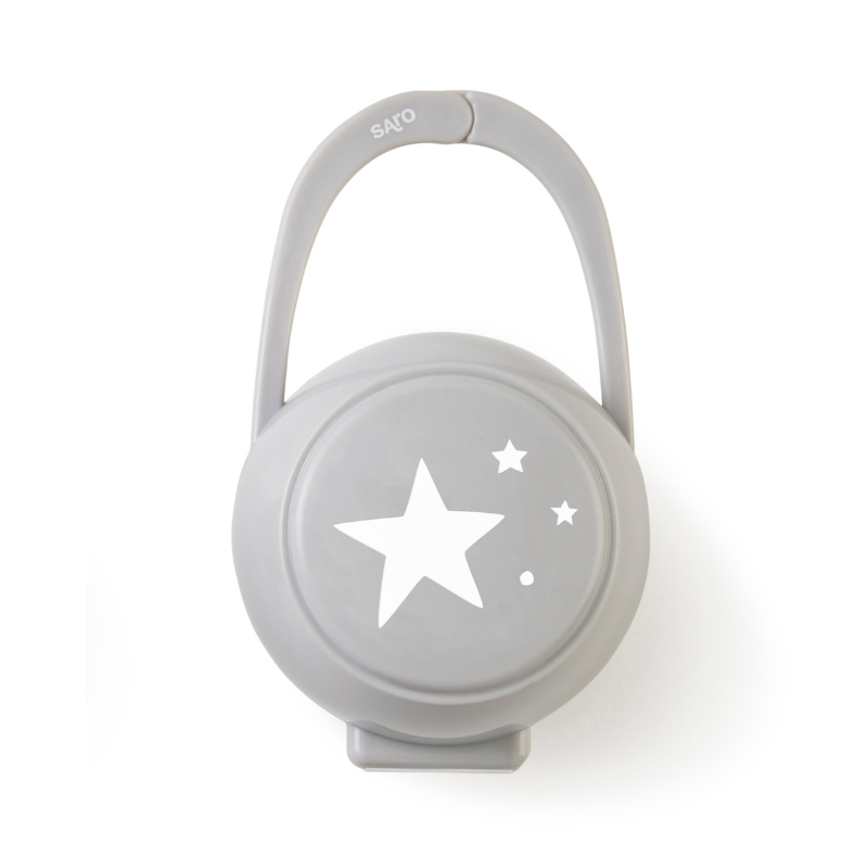 SARO CAJITA PORTACHUPETES GRIS ESTRELLAS
