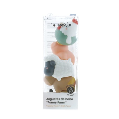 SARO JUGUETES DE BAÑO FUNNY FARM +4M