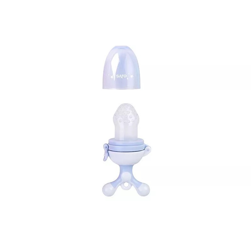 SARO ALIMENTADOR SILICONA AZUL +6 MESES