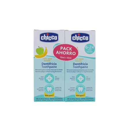 CHICCO DUPLO PASTA DENTIFRICA PLATANO 50ML + 50ML