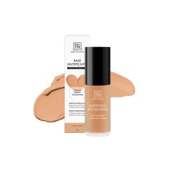 SOIVRE BASE MAQUILLAJE MATIFICANTE COLOR OSCURO 30 ML