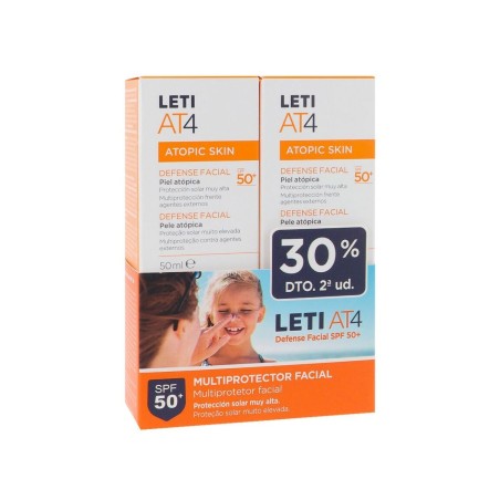 LETI AT 4 DEFENSE FACIAL SPF50+ DUPLO 2 X 50 ML (30% DTO 2ª UNID)
