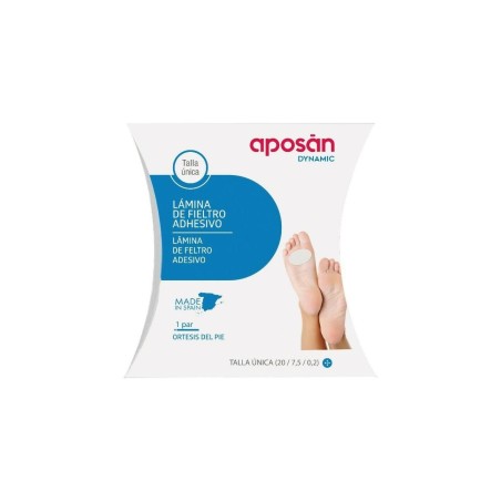 APOSAN DYNAMIC LAMINA DE FIELTRO ADHESIVO 1 PAR TALLA UNICA